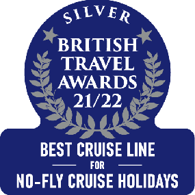 British Travel Awards 2022 Silver Best No-Fly Cruise Line